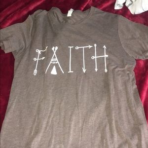 “Faith” slogan t-shirt